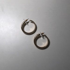 Gold hoop earrings